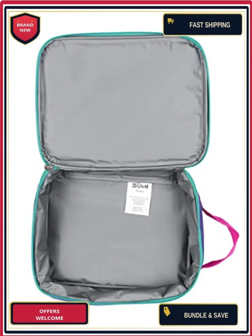 Disney Lilo & Stitch 5-Piece Backpack Set with Lunch Box, Pencil Case, Key